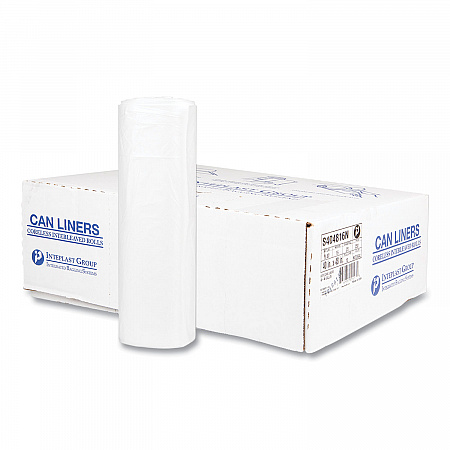 High-Density Commercial Can Liners, 45 gal, 16 mic, 40