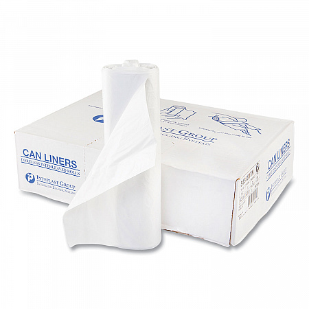 High-Density Commercial Can Liners, 56 gal, 17 mic, 43
