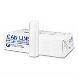 High-Density Commercial Can Liners, 56 gal, 22 mic, 43" x 48", Natural, Interleaved Roll, 25 Bags/Roll, 8 Rolls/Carton (S434822N)