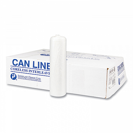High-Density Commercial Can Liners, 56 gal, 22 mic, 43