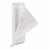 High-Density Commercial Can Liner Value Pack, 55 gal, 11 mic, 36" x 58", Clear, Interleaved Roll, 25 Bags/Roll, 8 Rolls/CT (VALH3660N12)