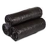 High-Density Commercial Can Liner Value Pack, 56 gal, 19 mic, 43" x 46", Black, Interleaved Roll, 25 Bags/Roll, 6 Rolls/CT (VALH4348K22)
