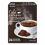 Cafe Escapes Dark Chocolate Hot Cocoa K-Cups, 24/Box (6802)