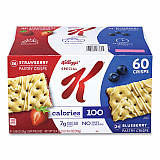 Special K Pastry Crisps, (36) Strawberry; (24) Blueberry, 0.88 oz, 2/Pouch, 30 Pouches/Carton (22001007)