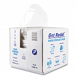 Food and Utility Bags, 2 gal, 8" x 4" x 18", Clear, 1,000/Carton (PB080418XH)