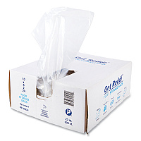 Food Bags, 5.5 Gallon, 10" x 8" x 24", Clear, 500/Carton (PB100824)