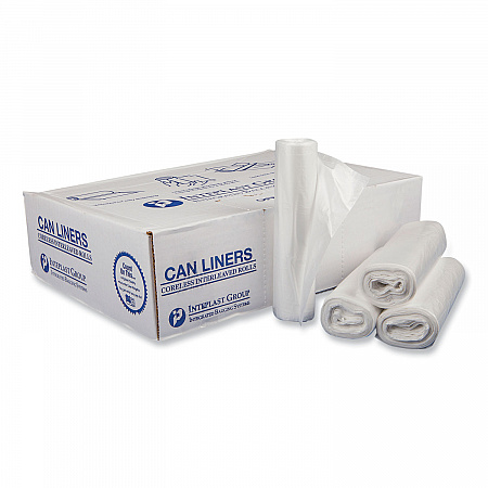 High-Density Commercial Can Liners, 30 gal, 16 mic, 30