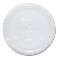 PET Lids, Strawless Sipper, Fits 32 oz Cold Cups, Plastic, Clear, 1,000/Carton (CKC107TSSH)