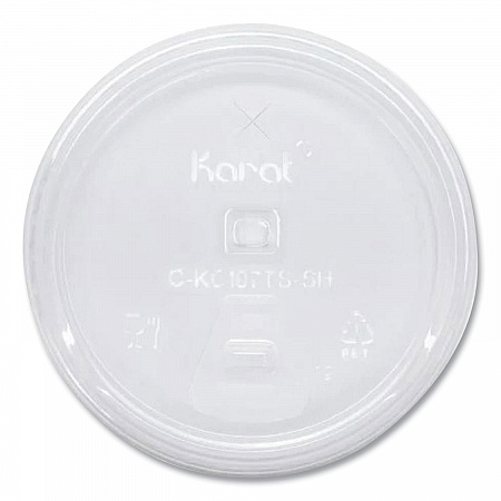 PET Lids, Strawless Sipper, Fits 32 oz Cold Cups, Plastic, Clear, 1,000/Carton (CKC107TSSH)