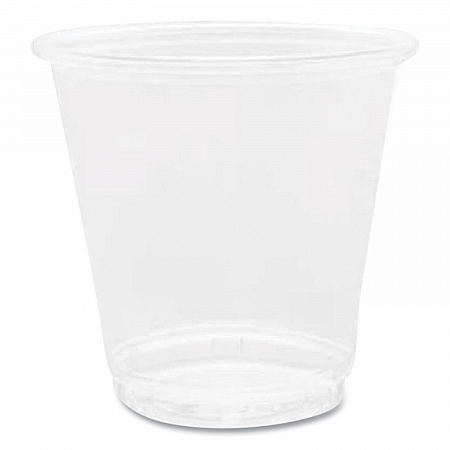 PET Plastic Cups, 3 oz, Clear, 2,500/Carton (CKC3)