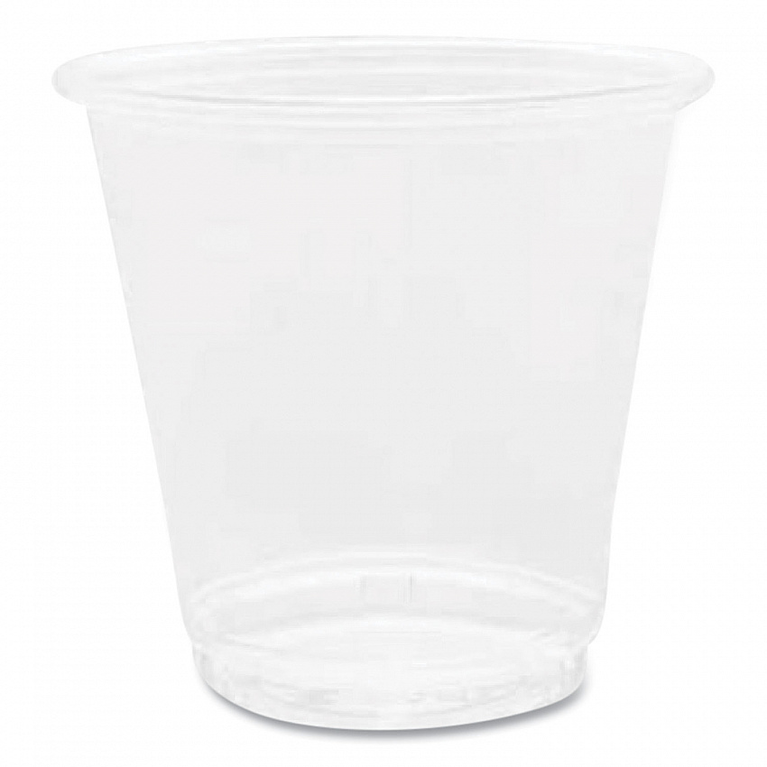 PET Plastic Cups, 3 oz, Clear, 2,500/Carton (CKC3)