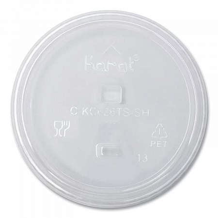 PET Lids, Strawless Sipper, Fits 12 oz to 24 oz Cold Cups, Plastic, Clear, 1,000/Carton (CKC626TSSH)