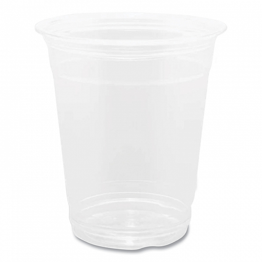 PET Plastic Cups, 92 mm Rim Diameter, 12 oz, Clear, 1,000/Carton (CKC12S)