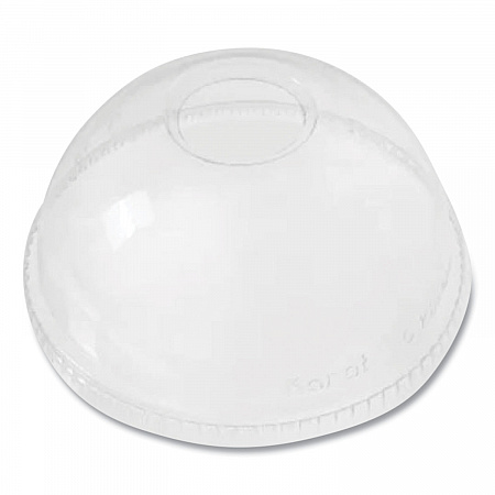 PET Lids, Dome Lid, Fits 12 oz to 24 oz Cold Cups, Plastic, Clear, 1,000/Carton (CKDL626)