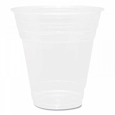 PET Plastic Cups, 98 mm Rim Diameter, 12 oz, Clear, 1,000/Carton (CKC12)