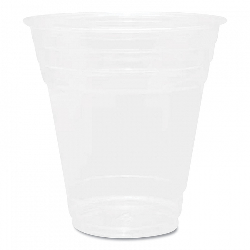 PET Plastic Cups, 98 mm Rim Diameter, 12 oz, Clear, 1,000/Carton (CKC12)