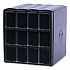 Four Column Merchandiser, 12 Compartments, 15.2 x 17.2 x 16.3, Black (25200002)