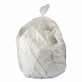 Low-Density Waste Can Liners, 23 gal, 0.9 mil, 28" x 45", Clear, Perforated Roll, 25 Bags/Roll, 8 Rolls/Carton (2845SJC)