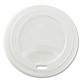 Hot Cup Lids, Sipper Lid, Fits 8 oz Hot Cups, Plastic, White, 1,000/Carton (CKDL508WPP)