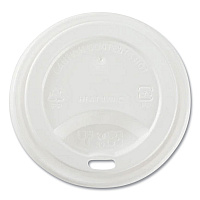 Hot Cup Lids, Sipper Lid, Fits 8 oz Hot Cups, Plastic, White, 1,000/Carton (CKDL508WPP)