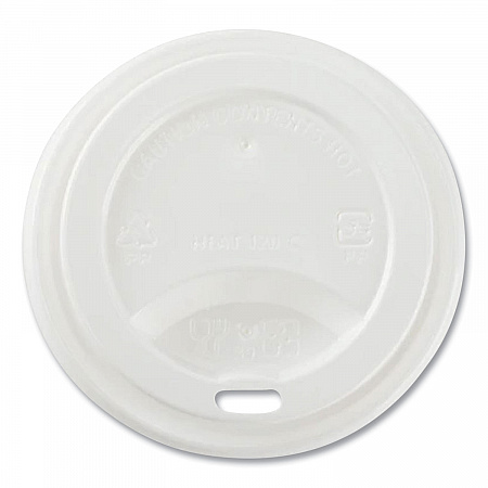 Hot Cup Lids, Sipper Lid, Fits 8 oz Hot Cups, Plastic, White, 1,000/Carton (CKDL508WPP)