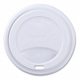 Hot Cup Lids, Sipper Lid, Fits 10 oz to 24 oz Hot Cups, Plastic, White, 1,000/Carton (CKDL516WPP)