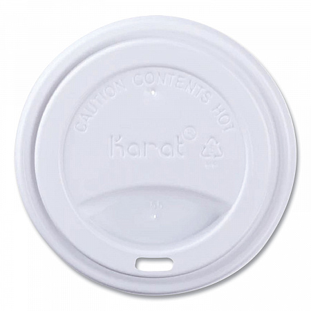 Hot Cup Lids, Sipper Lid, Fits 10 oz to 24 oz Hot Cups, Plastic, White, 1,000/Carton (CKDL516WPP)