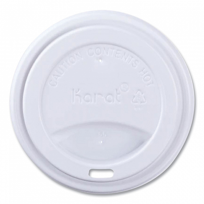 Hot Cup Lids, Sipper Lid, Fits 10 oz to 24 oz Hot Cups, Plastic, White, 1,000/Carton (CKDL516WPP)