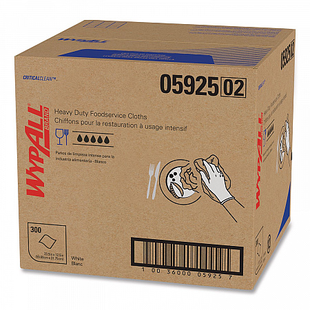 X70 Foodservice Towels, Kimfresh Antimicrobial, 12.5 x 23.5, Unscented, White, 300/Carton (05925)