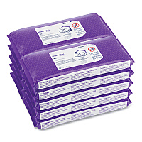 W4 PreSat Alcohol Wipers, 70% IPA, 1-Ply, 9 x 11, White, 40/Pack, 10 Packs/Carton (06070)