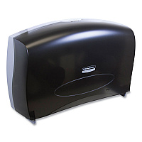 Cored JRT Jumbo Combination Tissue Dispenser, 20.4 x 5.8 x 13.1, Smoke/Gray (09551)