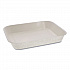 Pressware Classic Stoneware Dual-Ovenable Paperboard Tray, 45 oz, 9.97 x 7.47 x 1.5, White with Brown Specks, 250/Carton (PCS7014XP)