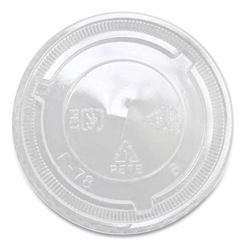 PET Lids, X Straw Hole, Fits 8 oz to 10 oz Cold Cups, Plastic, Clear, 1,000/Carton (CKC78TS)