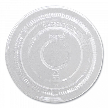 PET Lids, No Hole Flat Lid, 12 oz to 24 oz Cold Cups, Plastic, Clear, 1,000/Carton (CKC626TSNH)