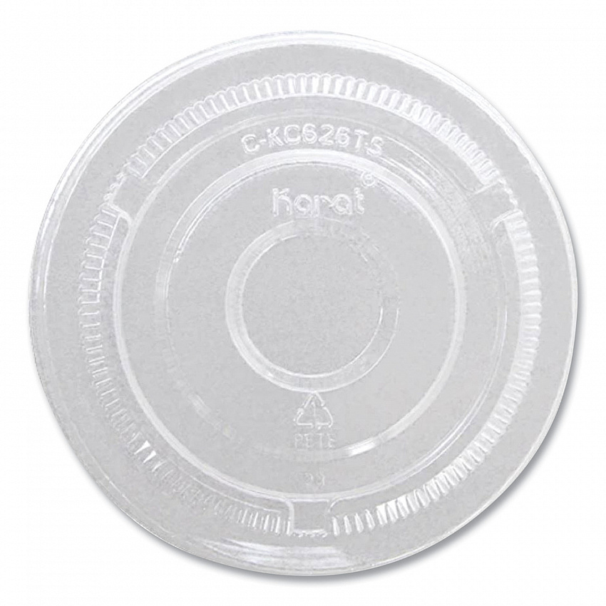 PET Lids, No Hole Flat Lid, 12 oz to 24 oz Cold Cups, Plastic, Clear, 1,000/Carton (CKC626TSNH)