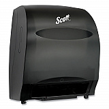 Essential Electronic Hard Roll Towel Dispenser, 12.7 x 9.57 x 15.76, Black (48860)