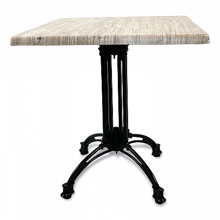 Topalit Tables, Square, 32 x 32 x 29, Gray Top, Black Aluminum Base/Legs (106C32327)
