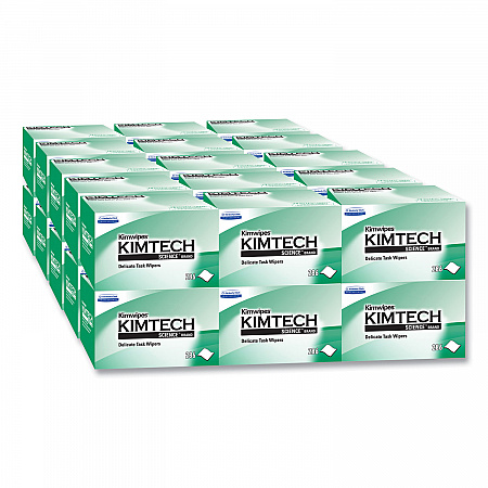 Kimwipes Delicate Task Wipers, 1-Ply, 4.4 x 8.4, Unscented, White, 280/Box, 30 Boxes/Carton (34120)