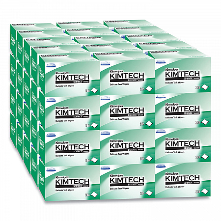 Kimwipes Delicate Task Wipers, 1-Ply, 4.4 x 8.4, Unscented, White, 286/Box, 60 Boxes/Carton (34155CT)