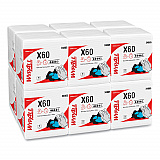 General Clean X60 Cloths, 1/4 Fold, 12.5 x 13, White, 76/Box, 12 Boxes/Carton (34865)