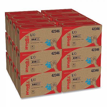 L10 Towels, POP-UP Box, 1-Ply, 10.25 x 9, White, 250/Box, 24 Boxes/Carton (42346)