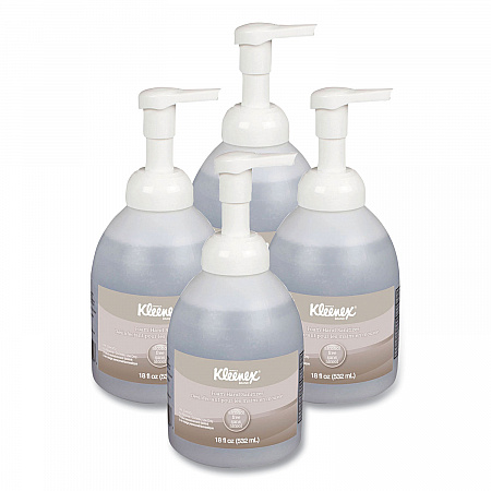 Alcohol-Free Foam Hand Sanitizer, 18 oz Pump Bottle, Fragrance-Free, 4/Carton (45827CT)
