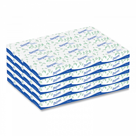 Facial Tissue for Business, 2-Ply, White, 125 Sheets/Box, 60 Boxes/Carton (21390)