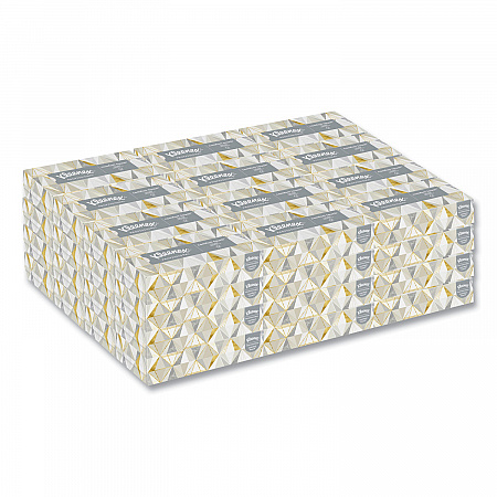 White Facial Tissue for Business, Pop-Up Box, 2-Ply, 125 Sheets/Box, 48 Boxes/Carton (21606CT)