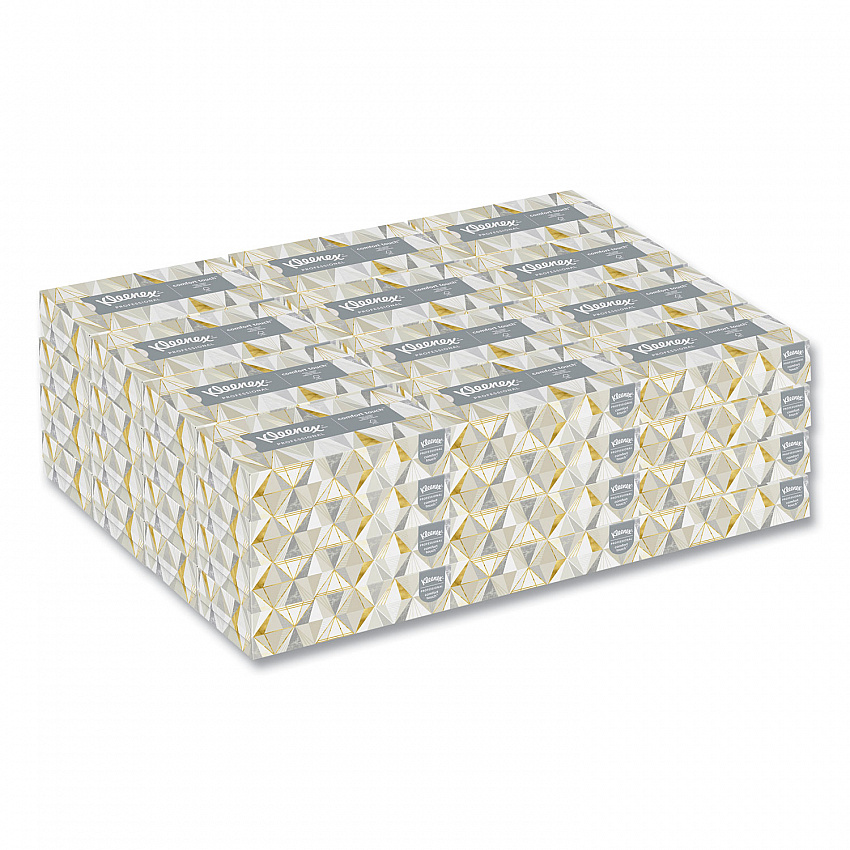 White Facial Tissue for Business, Pop-Up Box, 2-Ply, 125 Sheets/Box, 48 Boxes/Carton (21606CT)