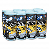 Pro Shop Towels, Heavy Duty, 1-Ply, 10.4 x 11, Blue, 12 Rolls/Carton (32992)
