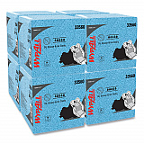 Power Clean Oil, Grease and Ink Cloths, 1/4 Fold, 12.5 x 12, Blue, 66/Box, 8 Boxes/Carton (33560)
