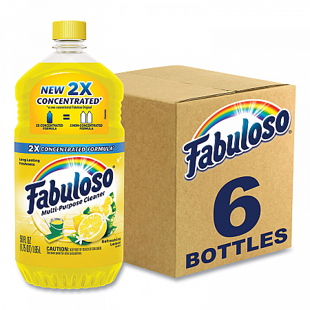 Multi-Use Cleaner, Refreshing Lemon Scent, 56 oz Bottle, 6/Carton (MX06157CT)