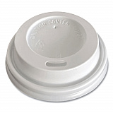 Hot Cup Lids, Fits 4 oz Hot Cups, Plastic, White, 1,000/Carton (HOTWH4)