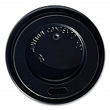 Hot Cup Lids, Fits 4 oz Hot Cups, Plastic, Black, 1,000/Carton (HOTBL4)